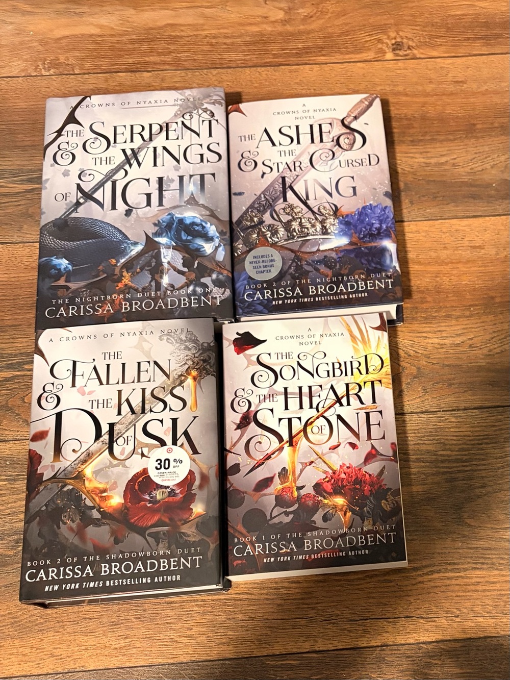 Carissa Broadbent books, set of 4